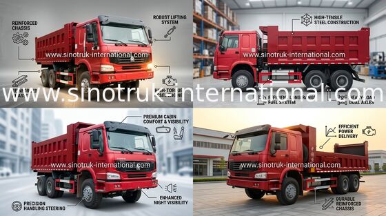SINOTRUK HOWO wywrotka Wywrotka 6X4 10-25cbm obciążenie 30tons towar ZZ3257N3647A