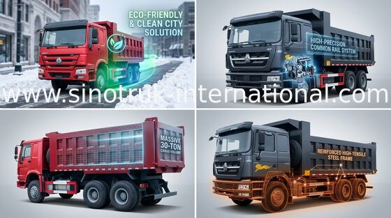 Wywrotka Wywrotka SINOTRUK HOWO 10 kół 371HP obciążenie 25-40 ton 10-25CBM towarów