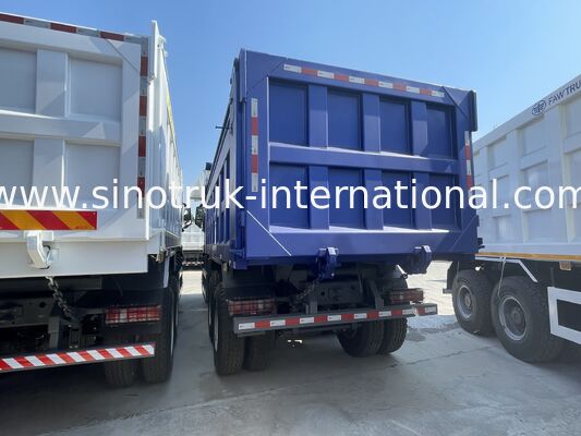 SINOTRUK HOWO NX Cab Tipper Dump Truck LHD 6X4 Światło ostrzegawcze z tarpauliną