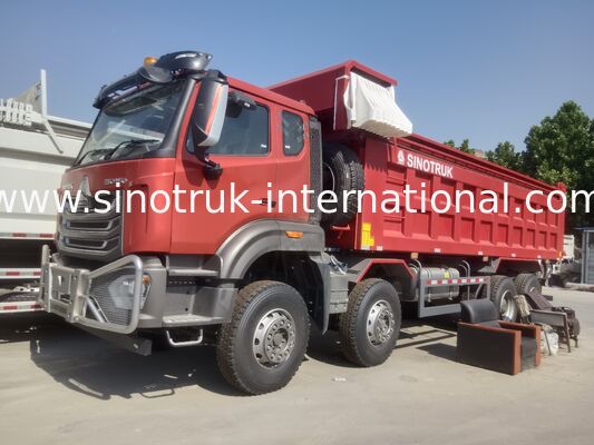 Sinotruk NX Dump Truck z silnikiem o mocy 371 KM, pojemnością 40-50 T i napędem 8×4 do transportu ciężkiego Czerwony