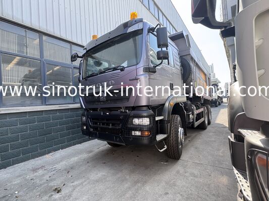 SINOTRUK HOWO TX Model 371HP LHD Tipper Dump Truck 6X4 Z światłami ostrzegawczymi typu U Szary kolor