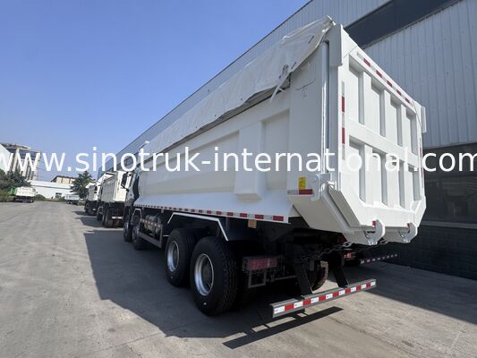 SINOTRUK HOWO NX Cab Tipper Dump Truck 380HP 6X4 Światło ostrzegawcze z tarpauliną