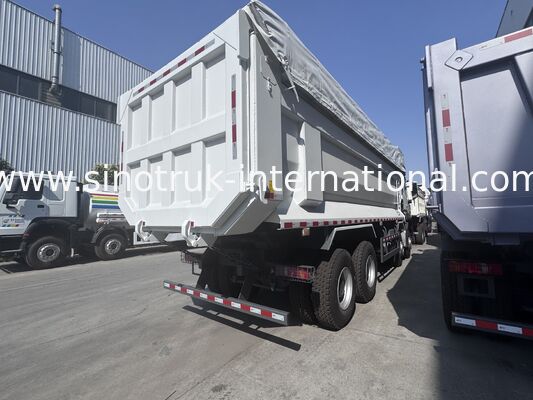 SINOTRUK HOWO NX Cab Tipper Dump Truck 380HP 6X4 Światło ostrzegawcze z tarpauliną