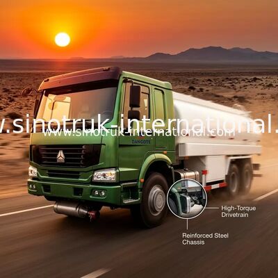 SINOTRUK HOWO 16-20CBM Cisterna paliwowa 6X4 LHD 290HP Euro2 Cisterna naftowa