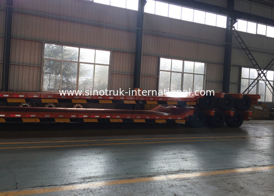 Hydrauliczna platforma z naczepą niskopodwoziową do budownictwa Ładowanie 80 ton 17m