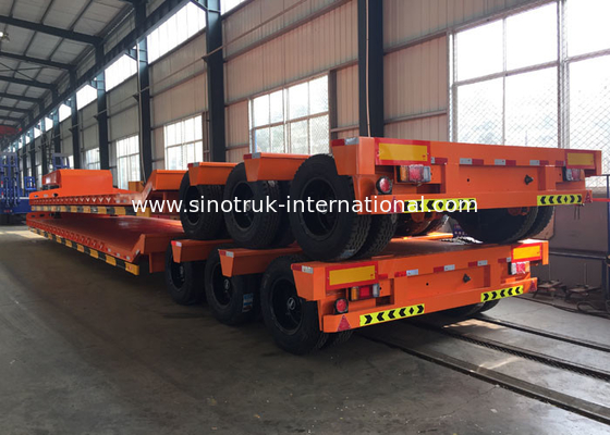 Hydrauliczna platforma z naczepą niskopodwoziową do budownictwa Ładowanie 80 ton 17m