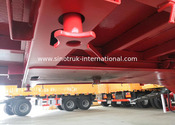 Przyczepa Semi Truck ze stali węglowej / Naczepa niskopodwoziowa 30-60 ton