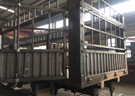 Transport Naczepa Flat Top ze stali węglowej 30-60 ton Semi Grain Trailer