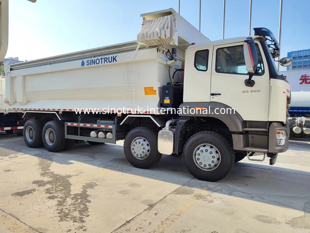 Sinotruk Hohan Nowy HOWO Wyrzucacz N7 6 × 4 10 Koła 380KM RHD U Typ Automatyczny Tarpaulin