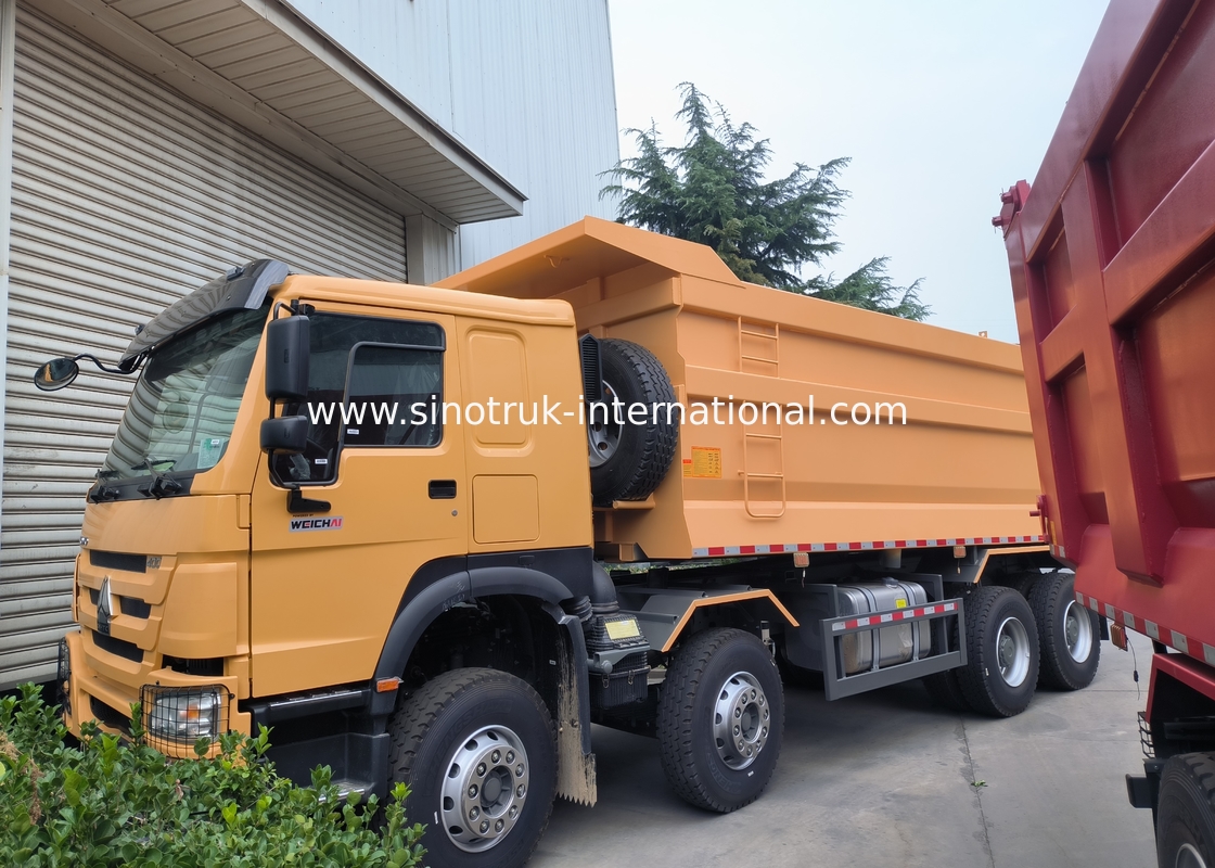 Sinotruk Howo Dump Truck 8 × 4 Lhd 12 kół U-formatowy