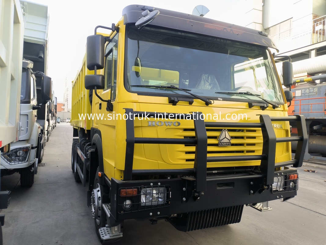 Sinotruk Howo Dump Truck 6 × 4 Lhd 10 Koła 20CBM Cargo Box Opony górnicze