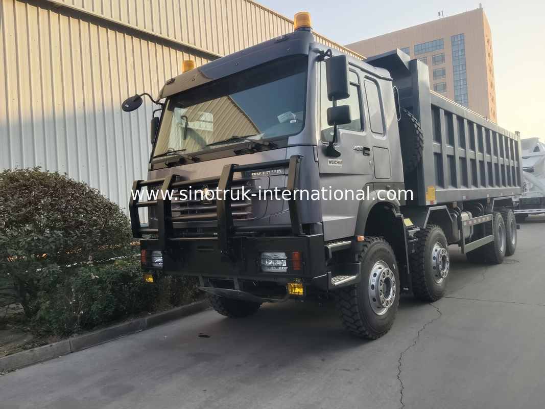 Ciężarówka z wywrotnikiem Sinotruk Hohan 400hp 10 kół Lhd 40 ton 20-30cbm ZZ3317N356JB1 Szary