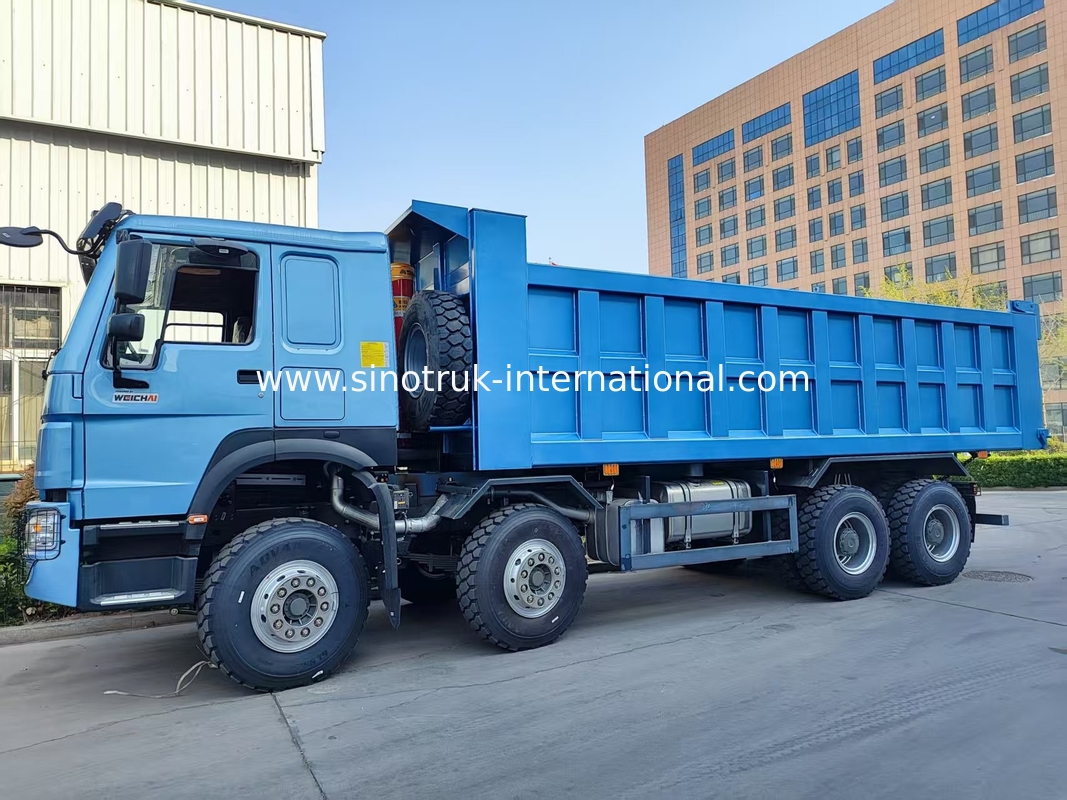 Uwielbiany Błękitny HOWO 8×4 380HP 26.91CBM Dump Truck gdzie moc spotyka precyzję w każdym ładunku!