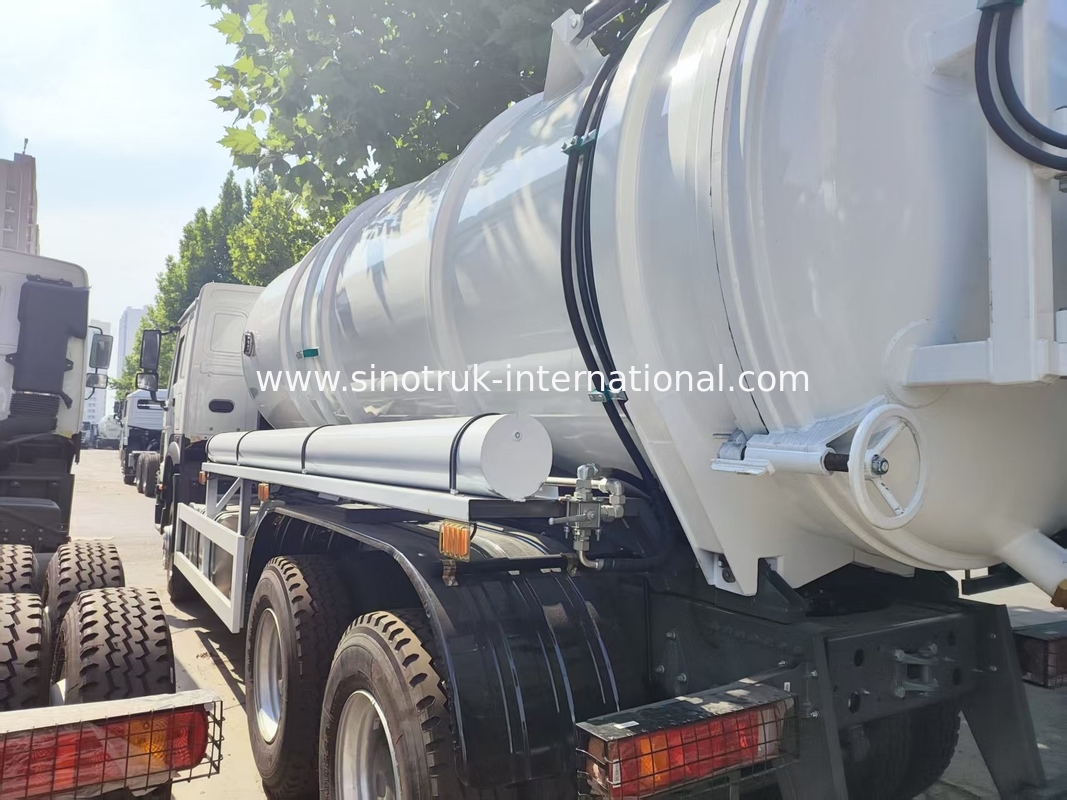 HOWO 6*4 16CBM 380HP Cisterna czyszcząca ścieki Wysokiej mocy spełnia efektywne rozwiązania czyszczenia wielofunkcyjne