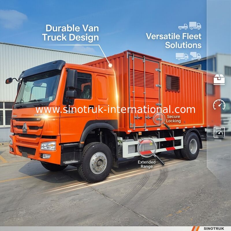 Wszechstronna siła napędowa: odkryj wyższą wytrzymałość i ekonomiczny design HOWO 4x2 Van Truck