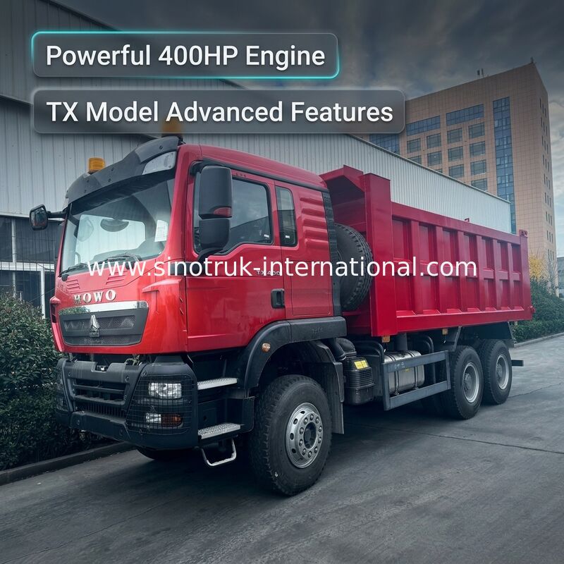 SINOTRUK HOWO TX Model 400 KM LHD Wywrotka 6X4 ze światłami ostrzegawczymi