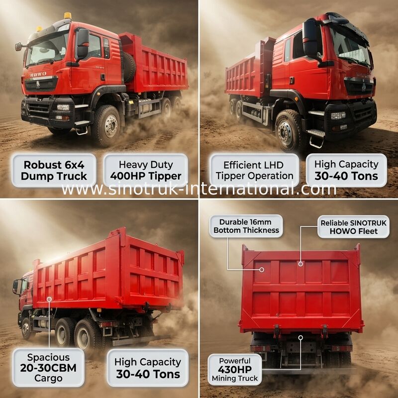 HOWO ZZ3257V384GB1 Wyrzucacz 400KW 6x4 LHD
