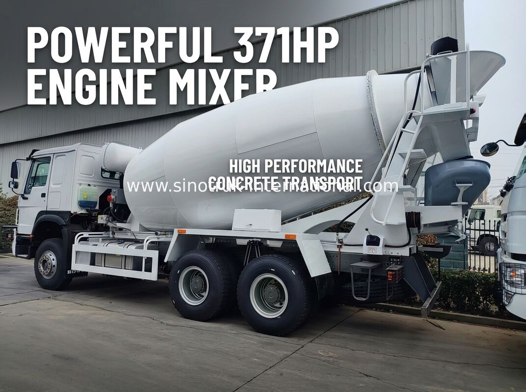 6 × 4 371HP 12CBM Betonowa Mieszalnia z wysoką wydajnością i silną mocą do ciężkiej budowy