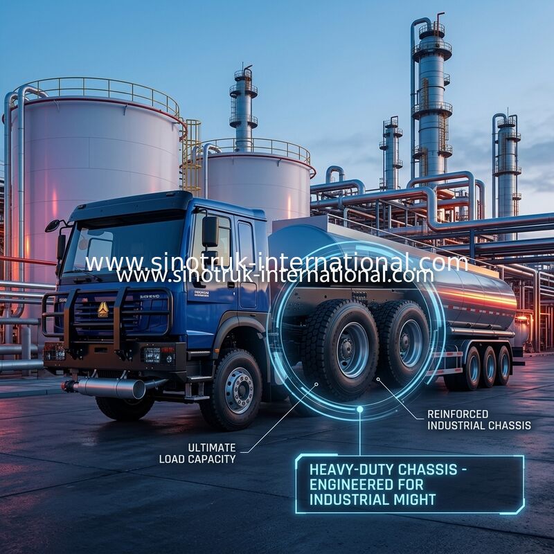 SINOTRUK HOWO 6×4 10 kół Samochód z zbiornikiem oleju 400 KM Podwozie zbiornika oleju