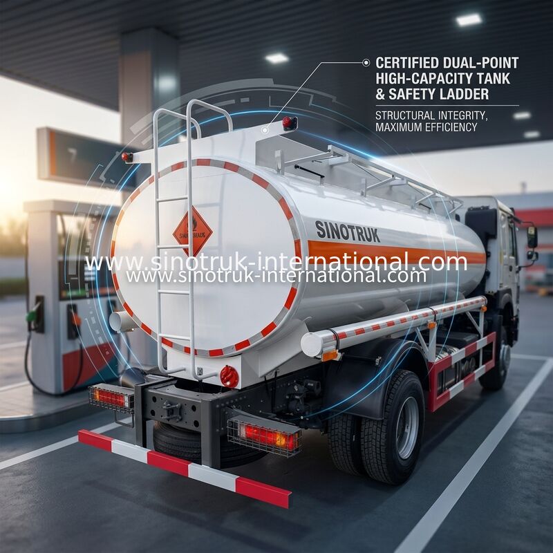Sinotruk Howo 10-20CBM cysterna do oleju 4 X 2 Lhd Euro 2 290 KM