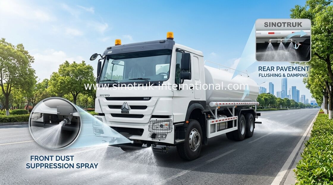 Biały czołg wodny 30CBM (6×4, 380KM, lewy ruch): Kluczowe zalety transportu płynów