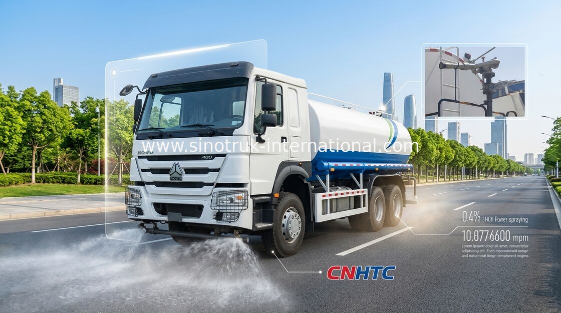 HOWO 6*4 Napęd 400KM 18m3 Duża maszyna inżynierska do rozpylania wody (Water Truck/Water Sprayer, nadająca się do tłumienia pyłu drogowego i nawadniania)