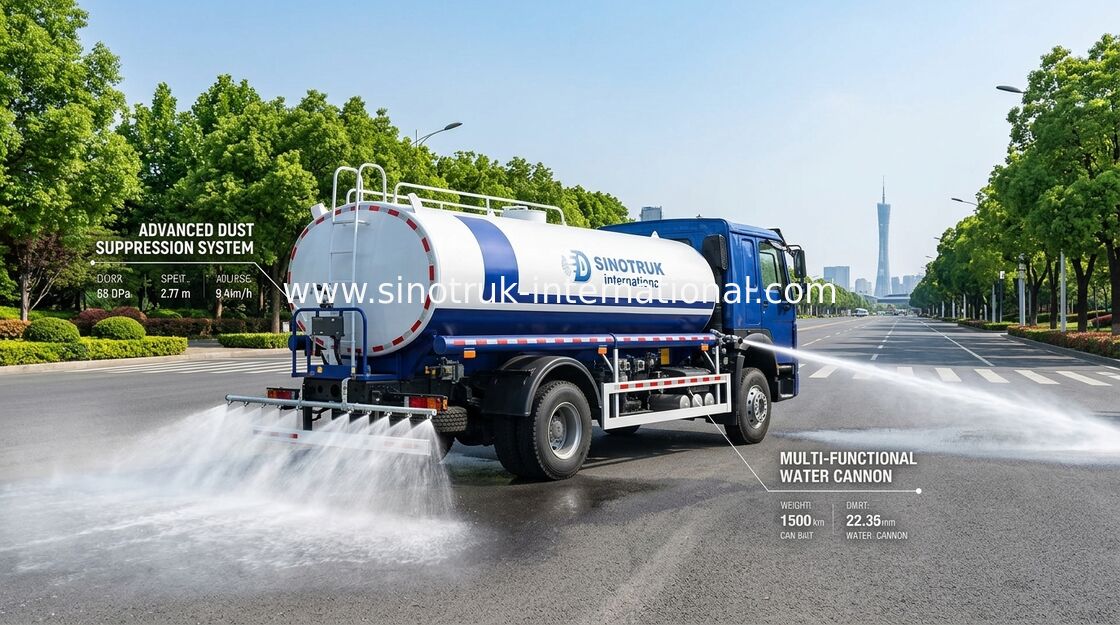 SINOTRUK HOWO Cisterna wodna 4x2 RHD 300HP 10CBM do trwałego transportu wody