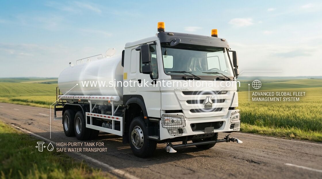 Cysterna na wodę o rozstawie osi 4650 1350mm z osią przednią VGD95 - wydajność i pojemność