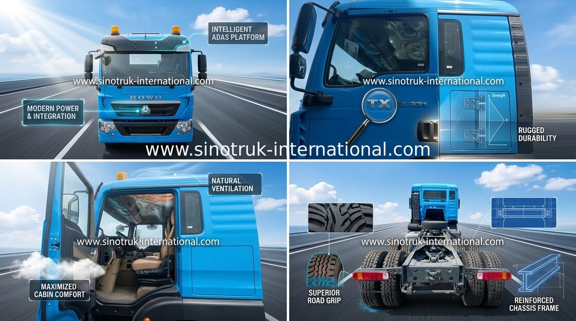 371HP SINOTRUK HOWO 6x4 Ciągnik siodłowy Typ LHD