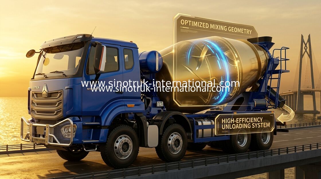 SINOTRUK HOWO NX 371KM 8*4 12-kołowy betonomieszarka, betonomieszarka, ciężarówka do mieszania cementu