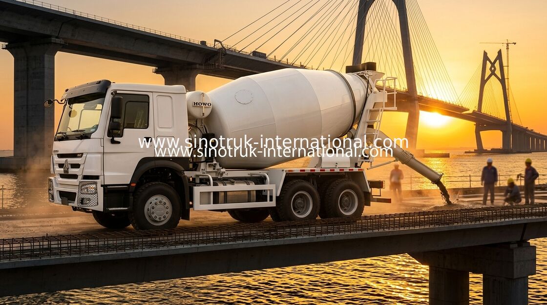 Wysoka moc 400 KM Niskie zużycie paliwa Mieszalnik HOWO LHD 6 × 4 10 kół