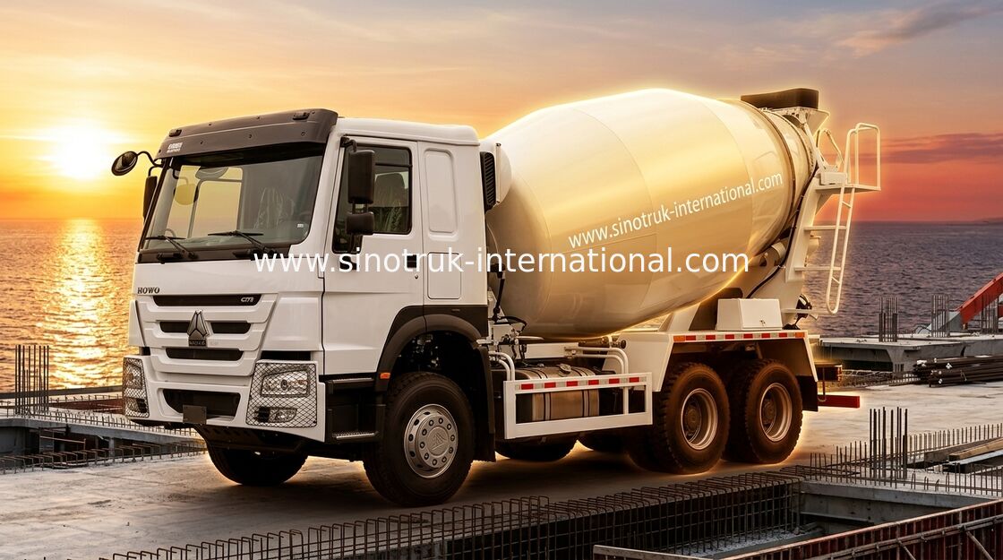 SINOTRUK HOWO LHD 6×4 10 kół Ciężarówka do betonowania Wysoka moc 400 KM
