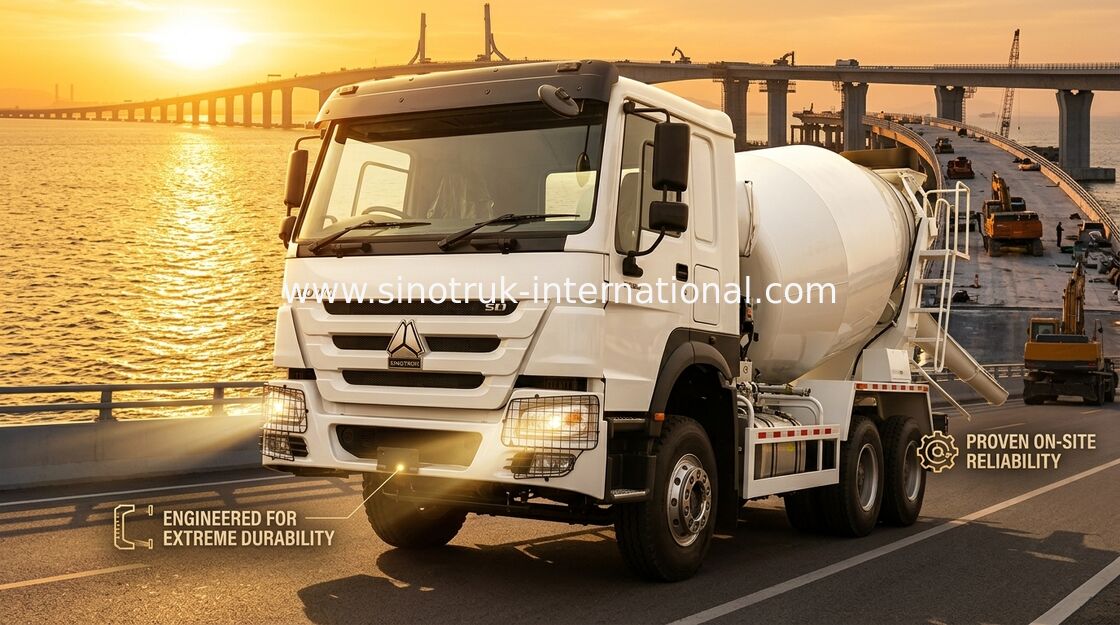 Wysoka moc 400KM HOWO Mixer Truck 6-12CBM LHD 6×4 10 Koła