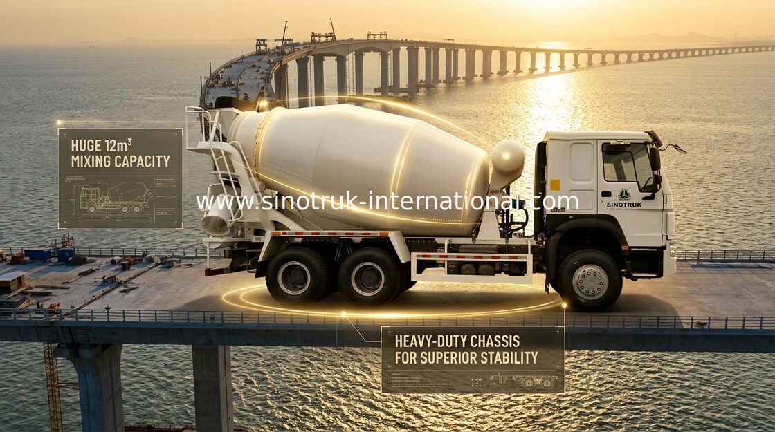 10-20CBM SINOTRUK HOWO Betoniarka 6 X 4 Euro 2 340 KM Budowa