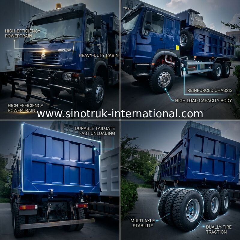 Sinotruk Howo Ghost Face Tipper wywrotka LHD 6 × 4 371HP 20cbm
