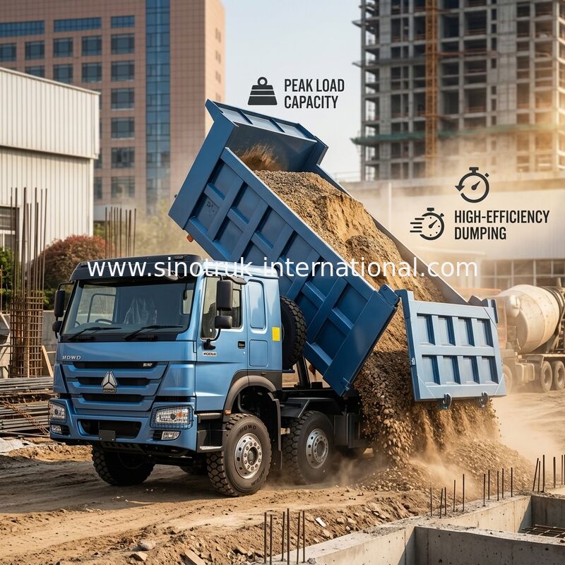 Ciężarówka SINOTRUK HOWO 380HP 12 kół LHD 31 ton 20-30CBM ZZ3317N3567B1R