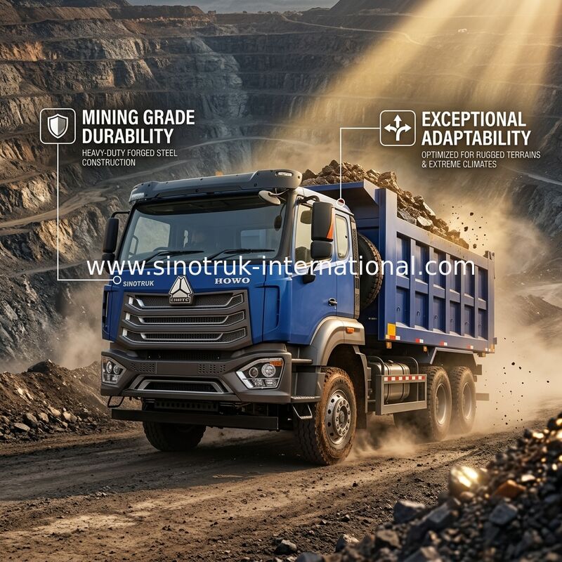 Ciężarówka SINOTRUK HOHAN 371HP 10 kół LHD 40 ton 20-30CBM ZZ3317N356JB1