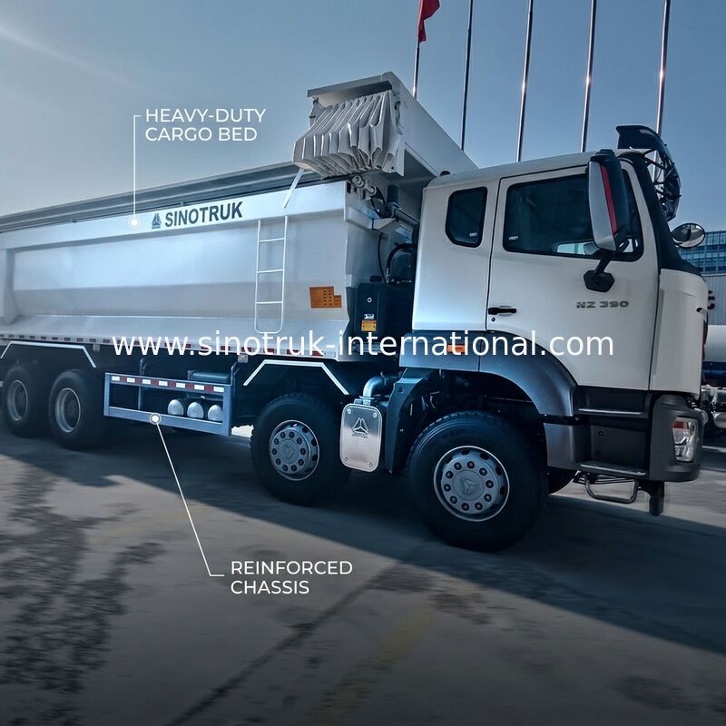Sinotruk HOHAN Nowy HOWO 8X4 Wyrzucacz 380hp 12 Koła Biały H77L ZZ3317V386JB1R Typ U