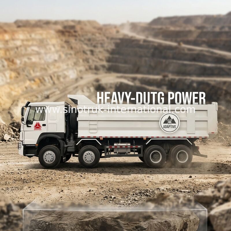 SINOTRUK HOWO Mining Tipper Dump Truck 12 kół 400KM Typ 8 × 4 U
