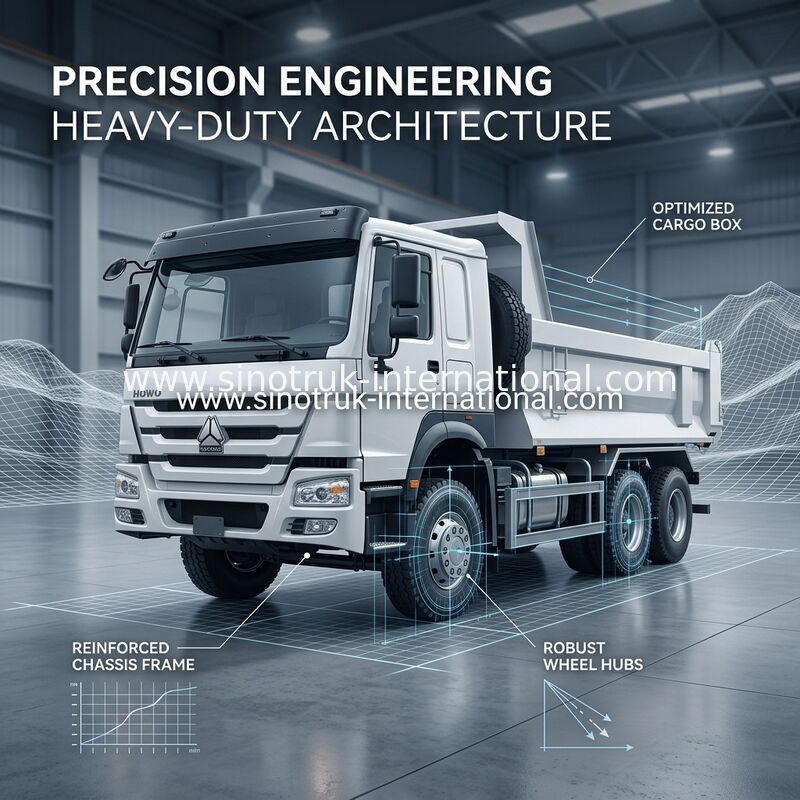 SINOTRUK HOWO 6x4 400HP U Typ Biała wywrotka do wydobywania przy użyciu RHD