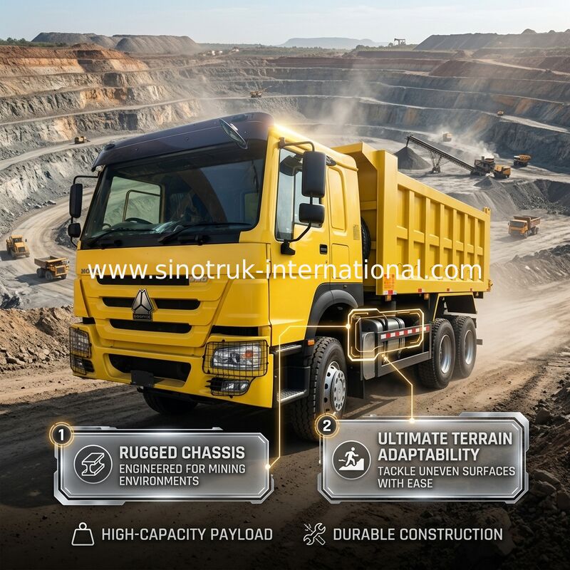Sinotruk Howo Wypuszczalnik Weichai 380hp 10 Koła 6 × 4 Rhd 20CBM