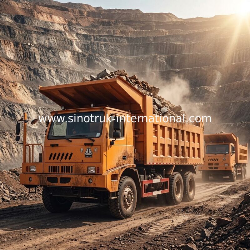 Wywrotka górnicza 6X4 LHD 371HP 70 ton SINOTRUK HOWO dla przemysłu wydobywczego