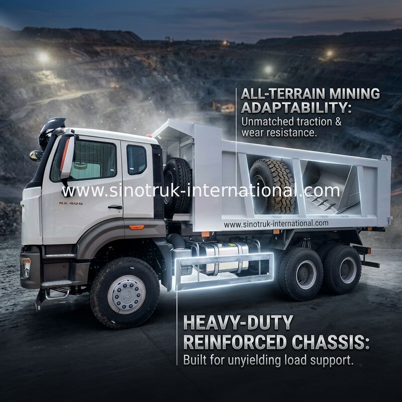 Sinotruk Howo Wywrotka Wywrotka Nowy NX 10 Koła 400 KM 6 × 4 Górnictwo