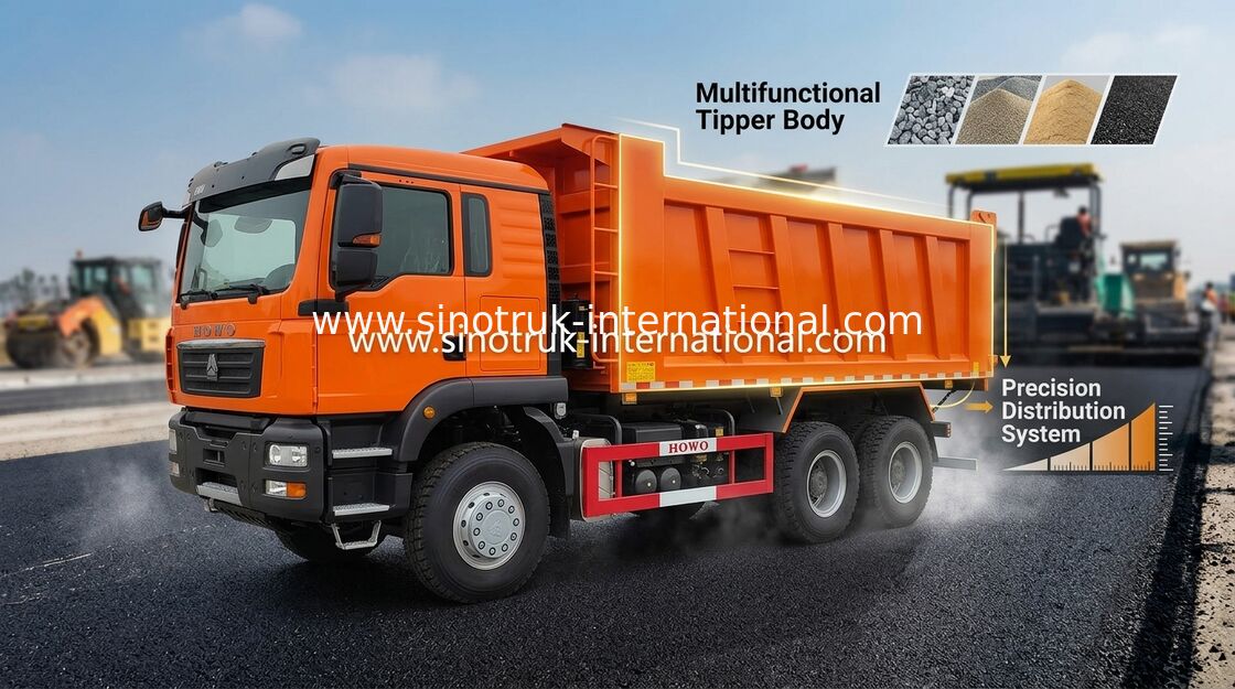 HOWO RHD Wywrotka o dużej pojemności do budowy 30 - 40 ton