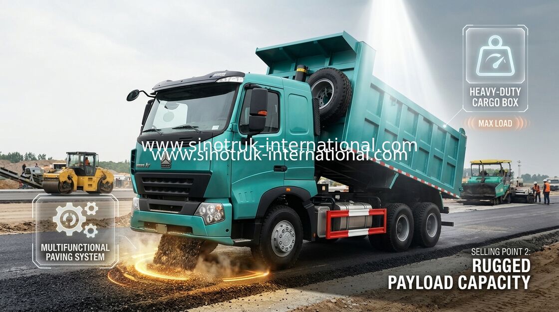 SINOTRUK HOWO A7 Wywrotka budowlana 6 X 4 290 KM w kolorze niebieskim