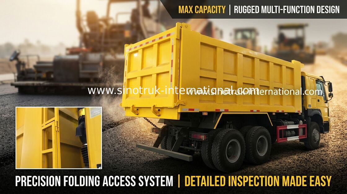 Wywrotka Euro 2 HOWO 6x4 Sinotruk Wywrotka / Ogromna wywrotka 30-40 ton