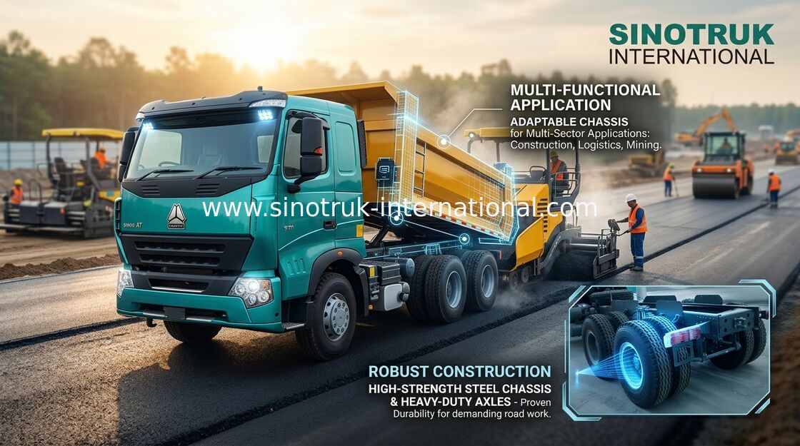 Wywrotka niskopodwoziowa wywrotka Heavy Duty 6x4 Sinotruk Howo 290HP Szeroko stosowane