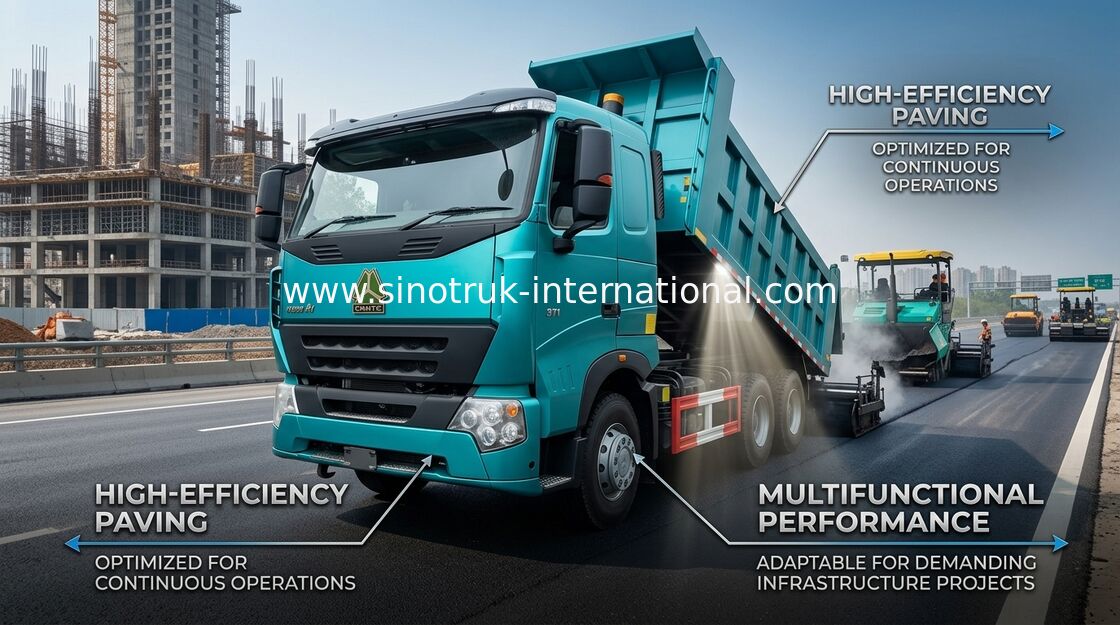 SINOTRUK HOWO A7 Wywrotka Wywrotka do budowy 30 - 40 ton RHD 10 kół
