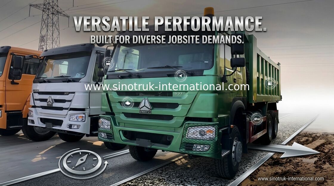 Ciężarówka wywrotka 6x4 SINOTRUK 10 kół HOWO ZZ3257N3647A 30 ton 16 - 18 CBM