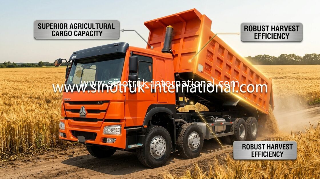 Ciężarówka wywrotka SINOTRUK HOWO 371HP 12 kół LHD 31 ton 20-30CBM ZZ3317N3567W